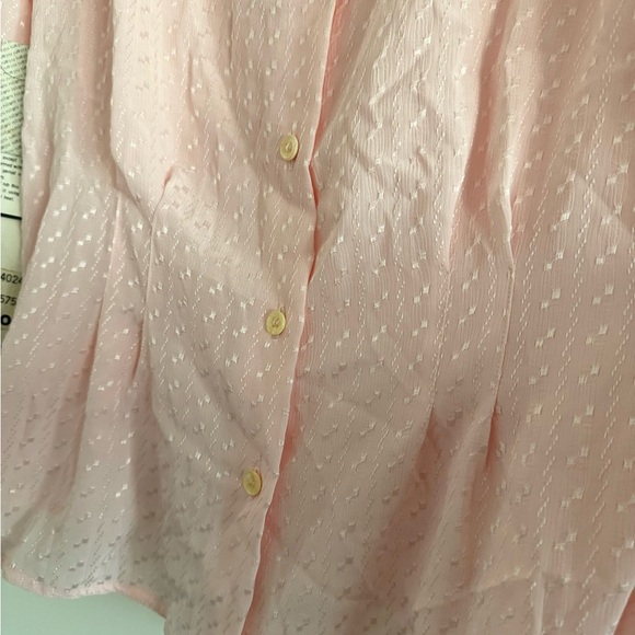 NILANI NWT Vintage Woman’s Pink Diamond Embroidered JewelryCollar Blouse-Size 10 - Picture 8 of 12